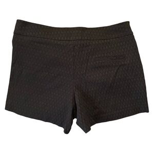 Black High Waist Jacquard Women's Slimming Shorts by Margaret M Size XL